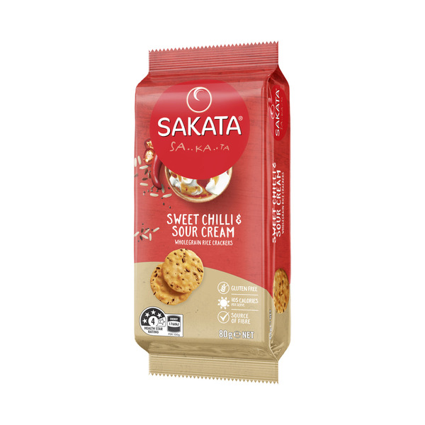 Sakata Rice Crackers Vertical Wholegrain Sweet Chilli