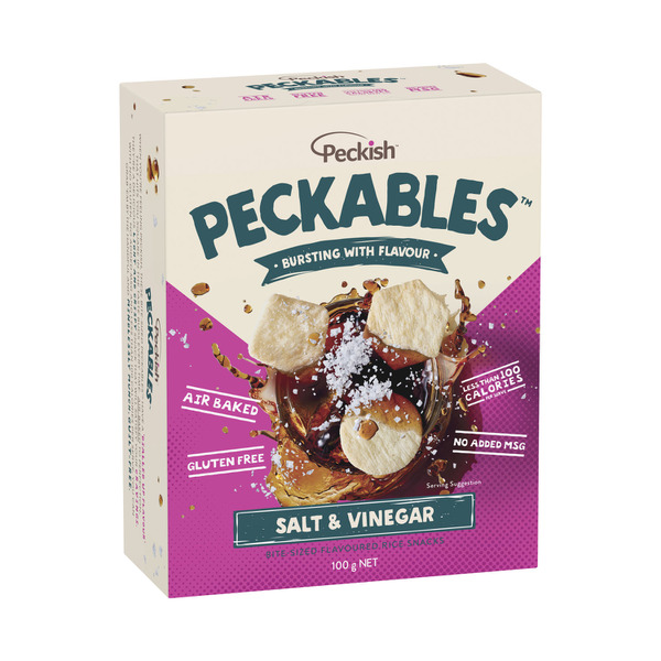 Peckish Peckables Rice Snacks Salt Vinegar