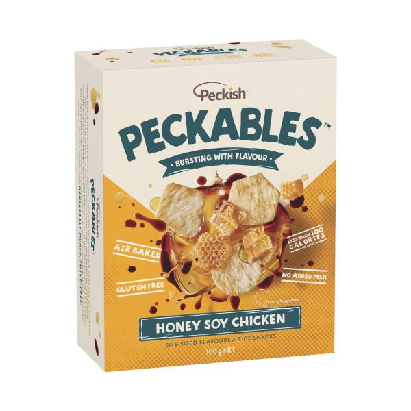 Peckish Peckables Rice Snacks Honey Soy Chicken