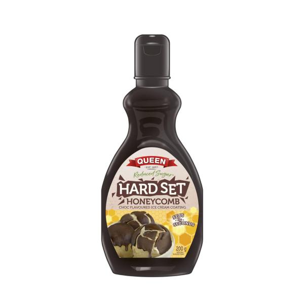 Queen Reduced Sugar Hard Set Choc Honeycomb Topping 200mL