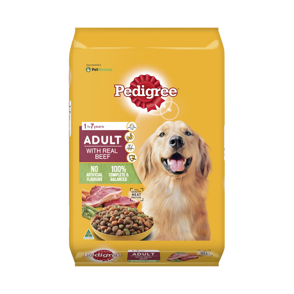 Buy Pedigree Adult Dry Dog Food With Real Beef Bag 15kg Coles