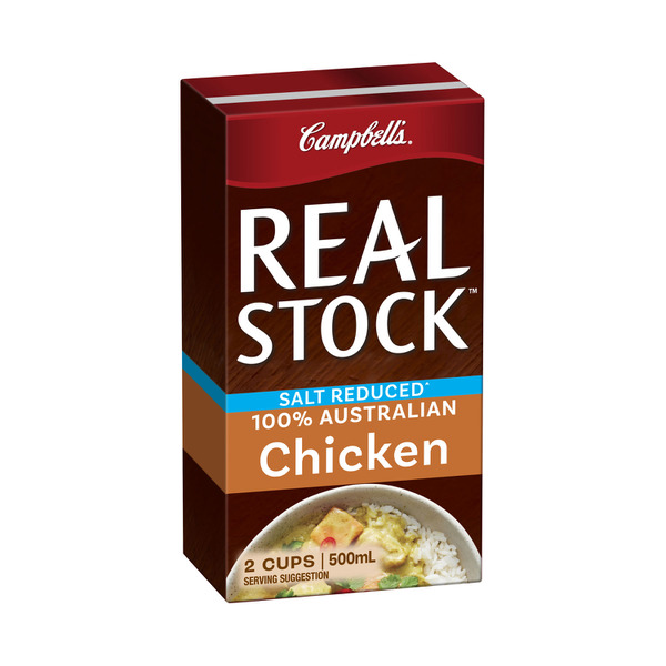 Campbell's Real Stock Chicken Stock Salt Reduced 500mL