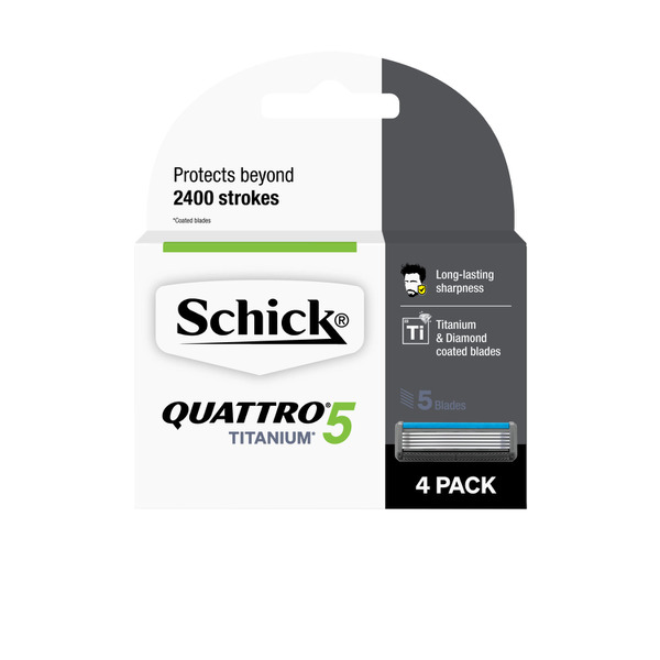 Schick Quattro Titanium 5 Razor Blades