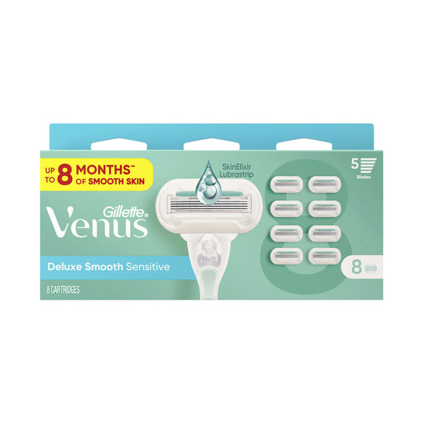 Gillette Venus Deluxe Smooth Sensitive Razor Blade Refills