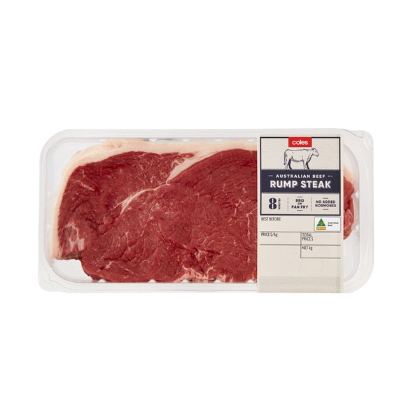 Coles Beef Rump Steak | approx. 488g