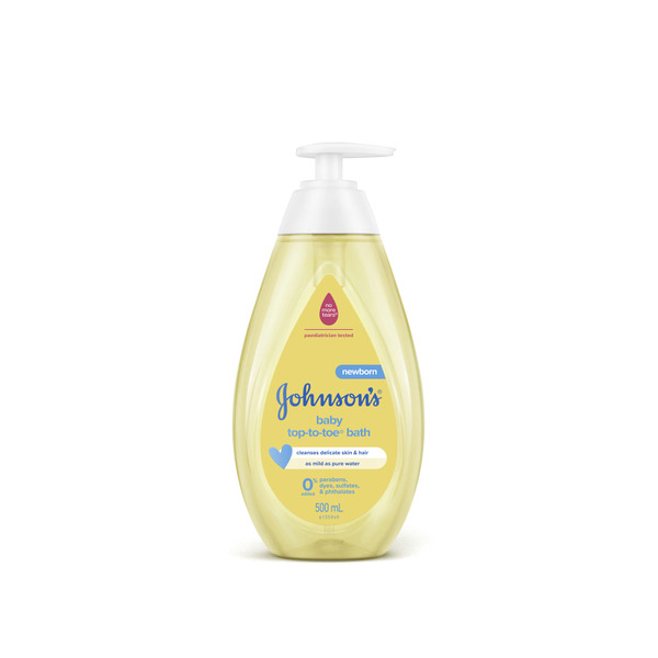 Johnson's Top-To-Toe Gentle Newborn Cleansing Tear-Free Mild Baby Bath