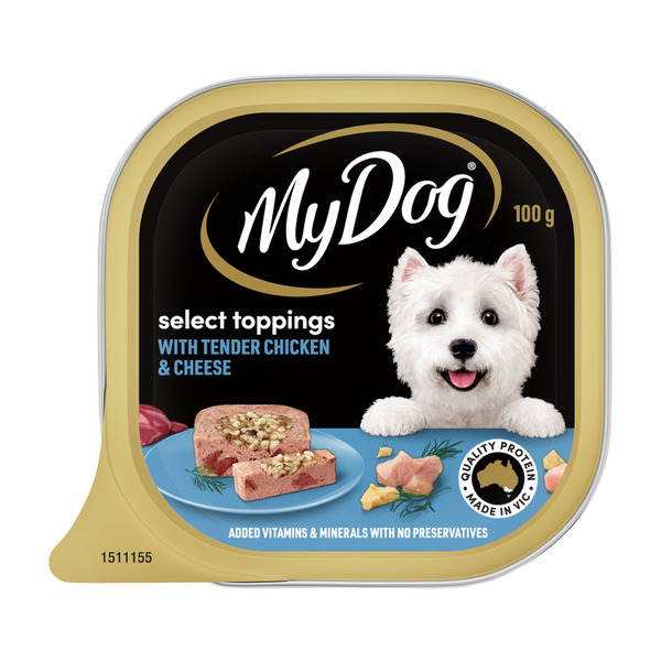 My Dog Select Toppings With Tender Chicken & Cheese Adult Wet Dog Food