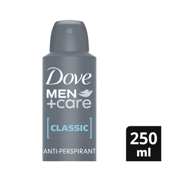 Dove Men+ Care Classic Antiperspirant Aerosol Deodorant 250mL