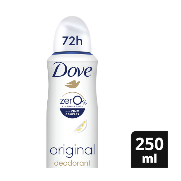 Dove Women Deodorant Aerosol Original Zero % Aluminum