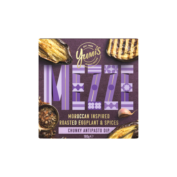 Yumis Mezze Chargrilled Eggplant Sundried Tomato & Garlic Dip 180g