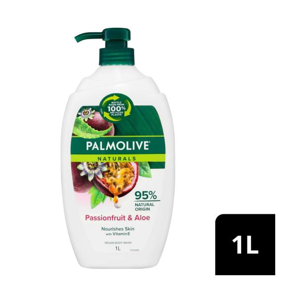 Palmolive Naturals Body Wash Passionfruit & Aloe 1L