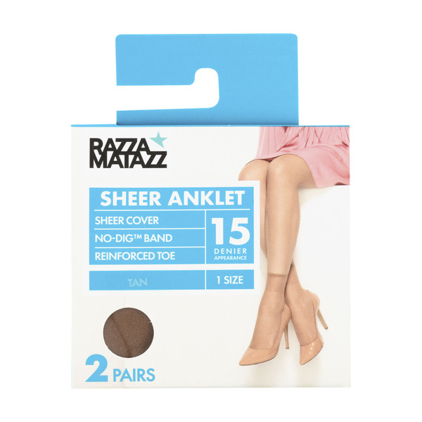 Razzamatazz Value Anklet Socks Tan
