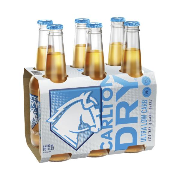 Dry Ultra Low Carb Lager Bottle 330mL