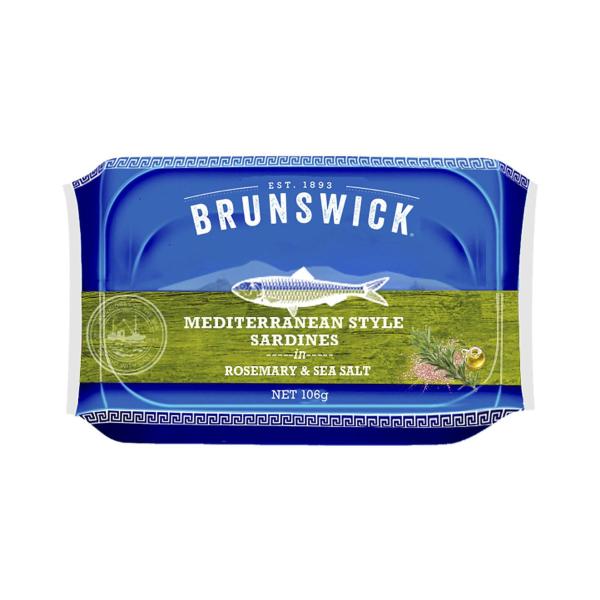 Brunswick Sardines Rosemary And Sea Salt 106g