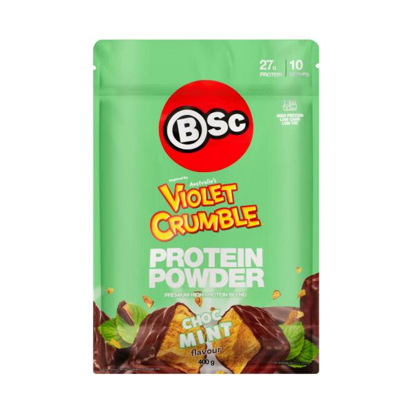 Bodyscience Violet Crumble Protein Powder Choc Mint