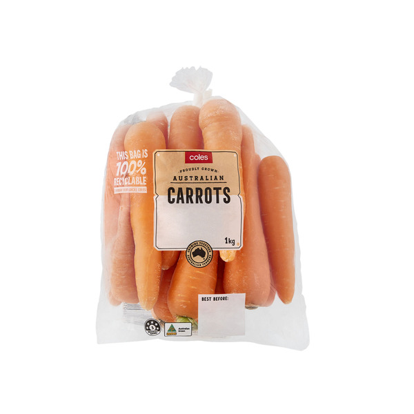 Coles Carrots Prepacked 1Kg | 1 each