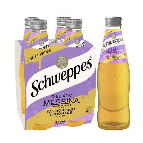 Schweppes Traditional Passionfruit Lemonade 4x300mL