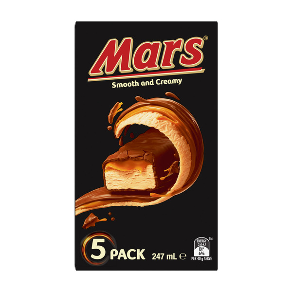 Mars Chocolate Smooth Cream Ice Bar 5 Pack