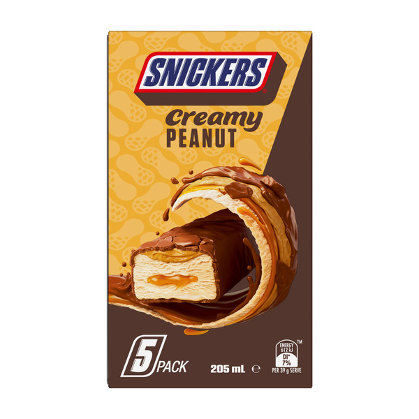 Snickers Creamy Peanut Ice Bar 5 Pack