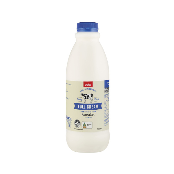 Coles Dairy Full Cream Milk | 1L