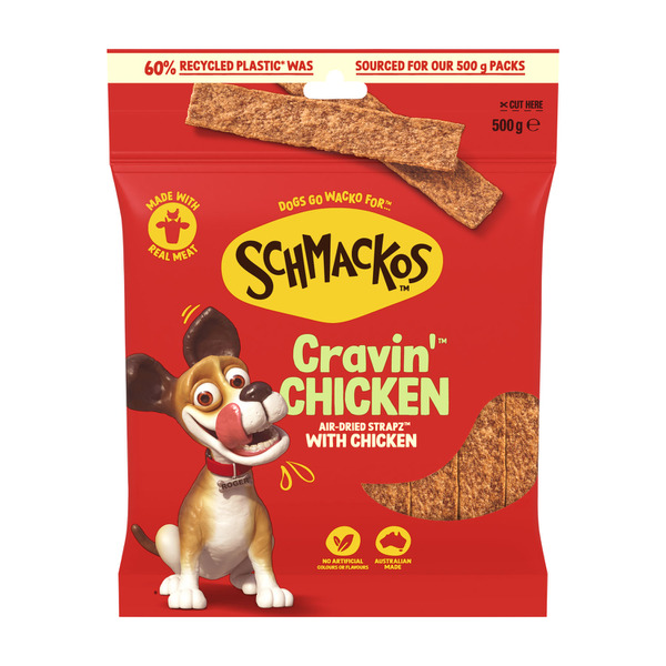 Schmackos Strapz Dog Treats with Chicken