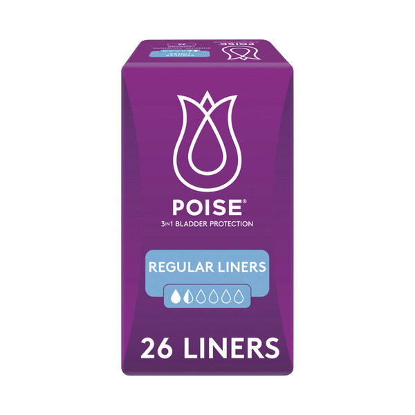 Buy Poise Liners Regular 26 Pack - Secure Protection!
