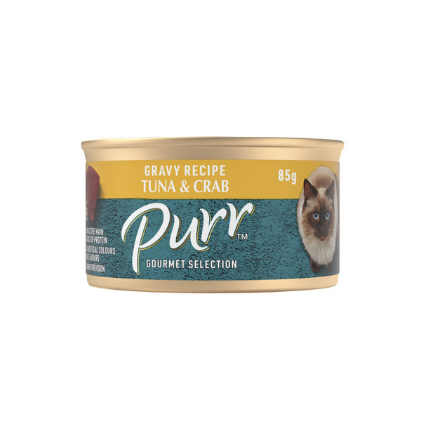 Gourmet Flaked Tuna & Crabmeat in Gravy Cat Food