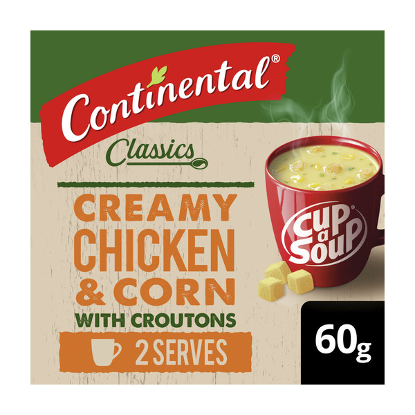 Continental Cup A Soup Creamy Chicken & Corn With Croutons Serves 2