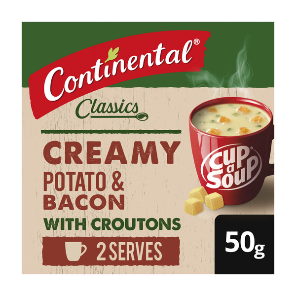 Continental Cup A Soup Creamy Potato & Bacon With Croutons Serves 2