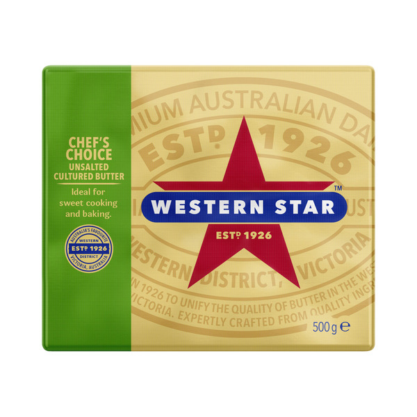 Calories in Western Star Chef's Choice Unsalted Cultured Butter
