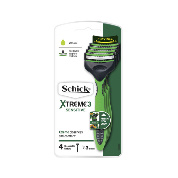 Schick Xtreme 3 Sensitive with Aloe Disposable Razor