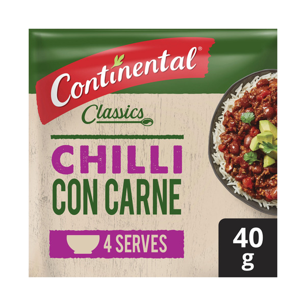 Continental Chilli Con Carne Recipe Base Serves 4