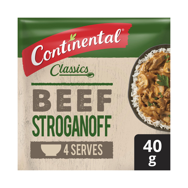 Continental Beef Stroganoff Recipe Base Serves 4