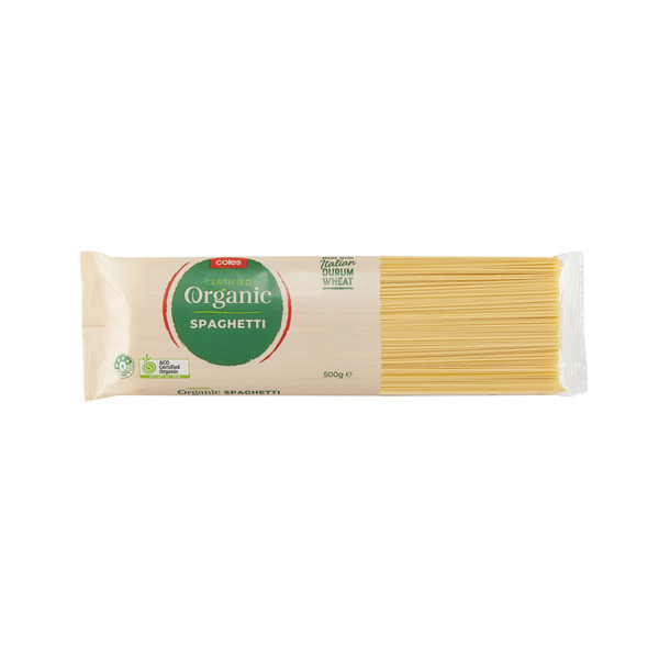 Buy Coles Organic Pasta Spaghetti 500g | Coles