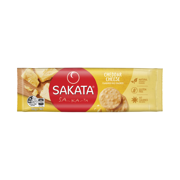 Sakata Extra Tasty Cheddar Cheese Rice Crackers