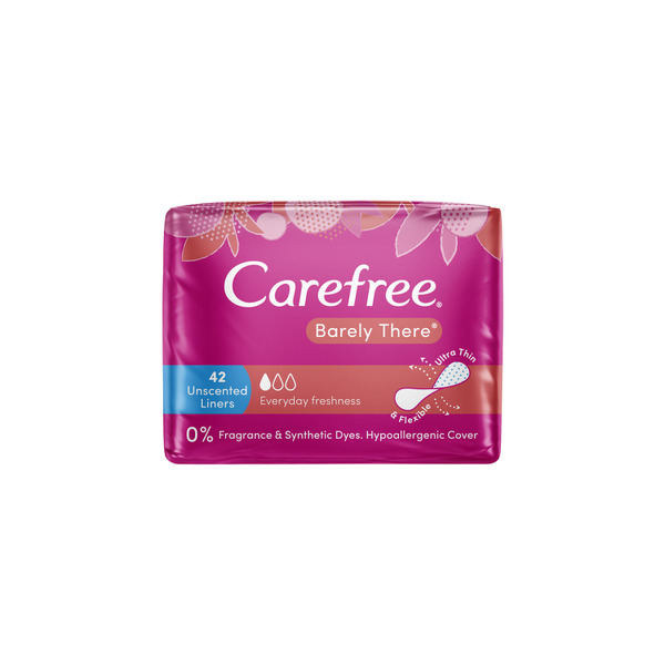 Carefree Barely There Unscented Panty Liners