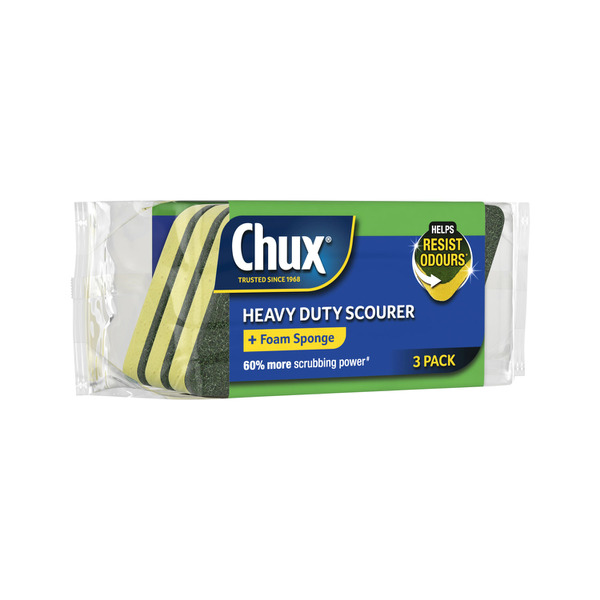 Chux Heavy Duty Scourer Sponge | 3 pack