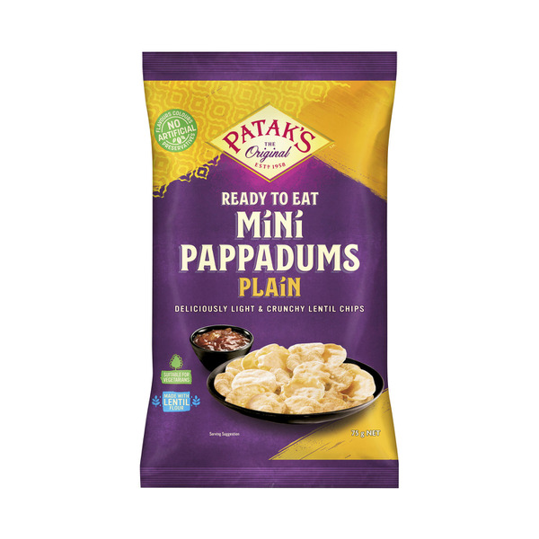 Patak's Plain Mini Pappadums