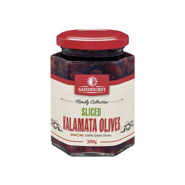 Buy Sandhurst Sliced Kalamata Olives 300g Coles