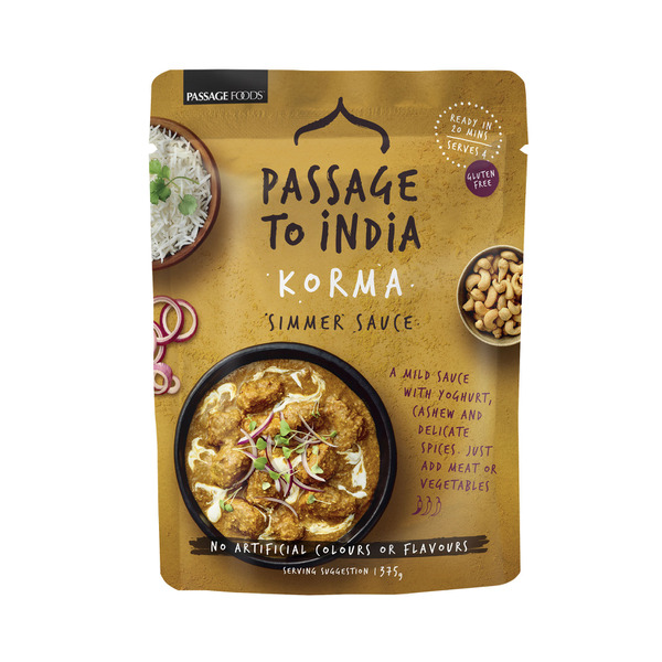 Passage Foods Passage To India Korma Curry Simmer Sauce Pouch