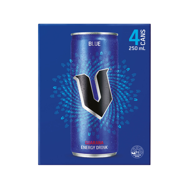 V Blue Energy Drink 4x250mL