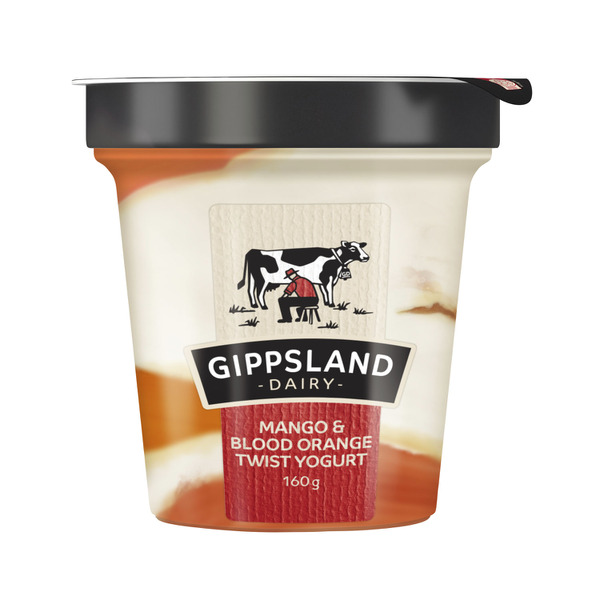 Gippsland Dairy Mango & Blood Orange Twist Yoghurt