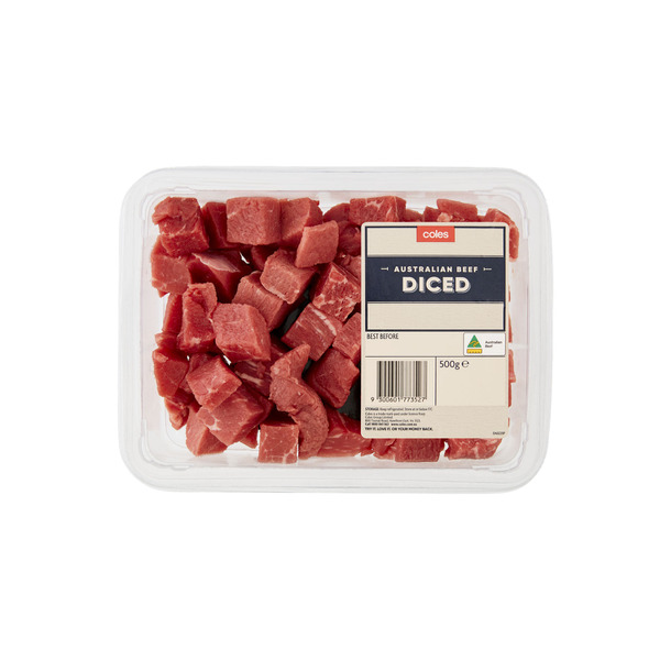 Buy Coles Beef Diced 500g Coles